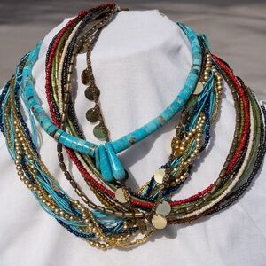 3 Vintage Boho Chokers